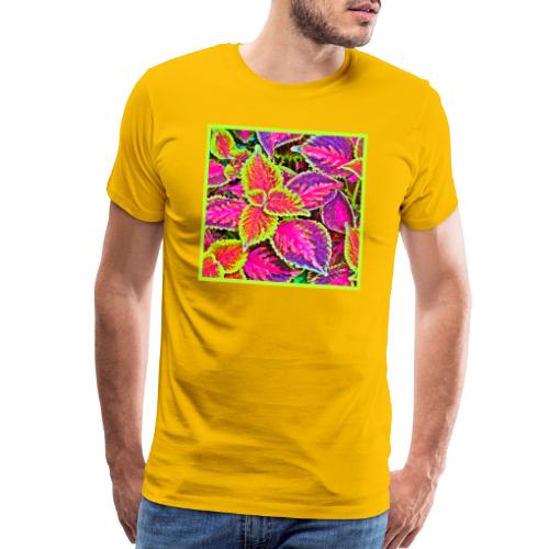Vivid ChromaLeaf Harmony Pattern - Men's Premium T-Shirt