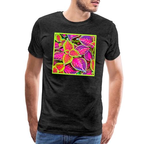 Vivid ChromaLeaf Harmony Pattern - Men's Premium T-Shirt