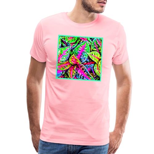 Vibrant Nature ChicLeaf Pattern - Men's Premium T-Shirt