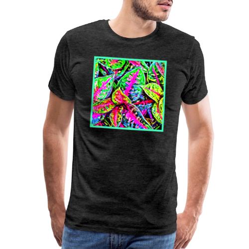 Vibrant Nature ChicLeaf Pattern - Men's Premium T-Shirt