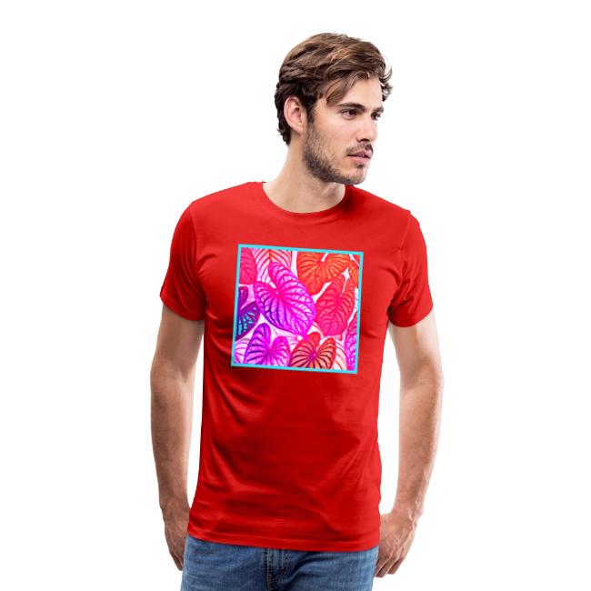 Color Burst Leaves Neon Elegance