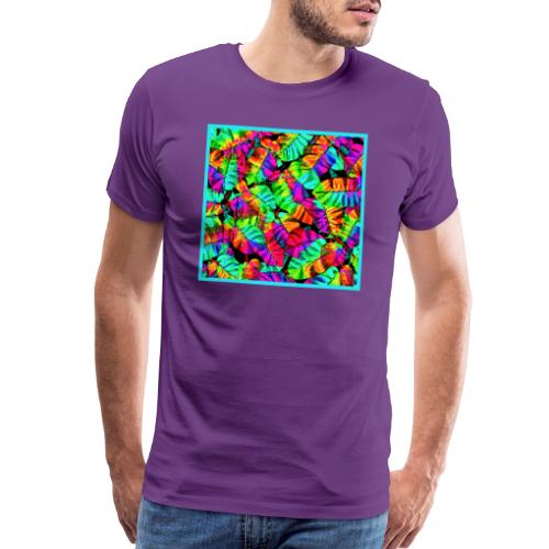 Chic Leaf Pattern Stylish Elegance - Men's Premium T-Shirt