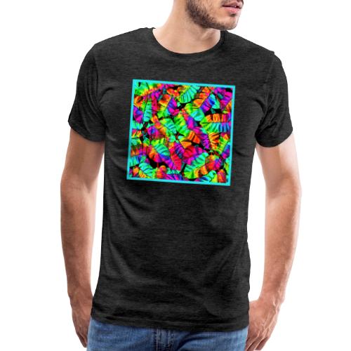 Chic Leaf Pattern Stylish Elegance - Men's Premium T-Shirt