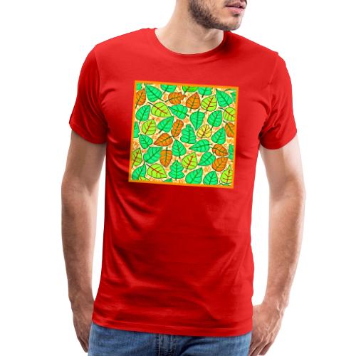 Vivid Leaf Harmony Colorful Bliss - Men's Premium T-Shirt
