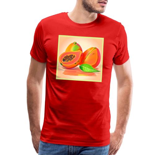 Sliced Papaya Freshness - Men's Premium T-Shirt