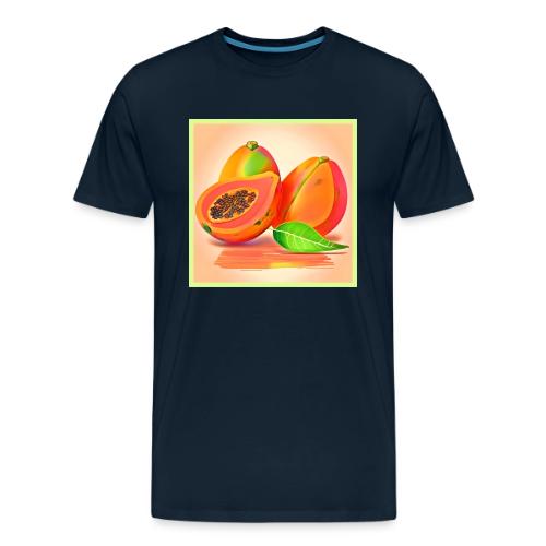 Sliced Papaya Freshness - Men's Premium T-Shirt