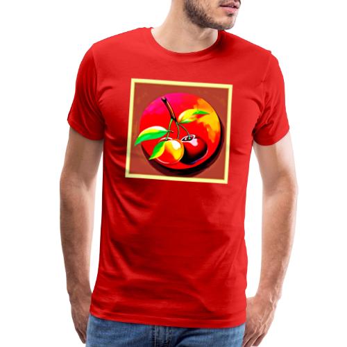 Vibrant Cherry Duo - Men's Premium T-Shirt