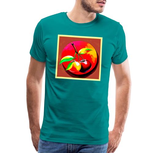 Vibrant Cherry Duo - Men's Premium T-Shirt
