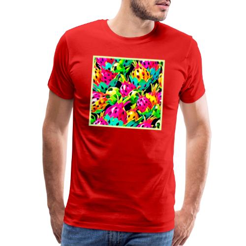 Dragon Fruit Vivid Pattern - Men's Premium T-Shirt