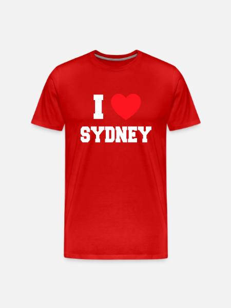I Love Sydney - Men's Premium T-Shirt - red