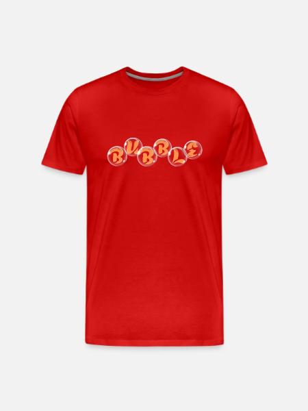Bubble Design - Men's Premium T-Shirt - red