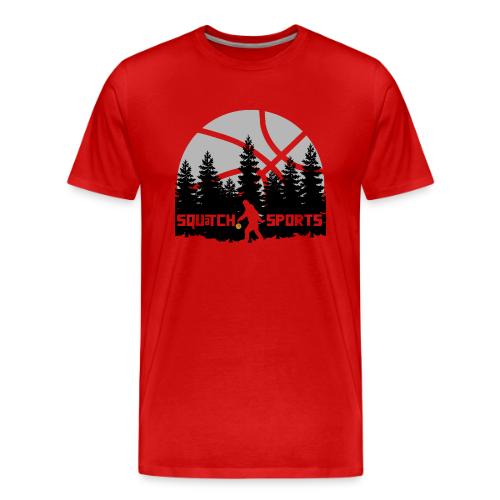 Squatch Basketball Moon - Men's Premium T-Shirt
