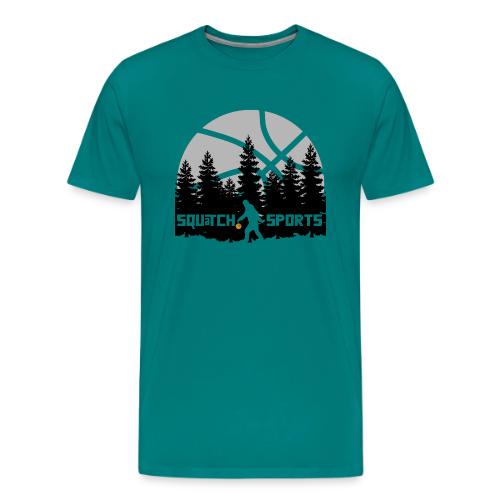 Squatch Basketball Moon - Men's Premium T-Shirt