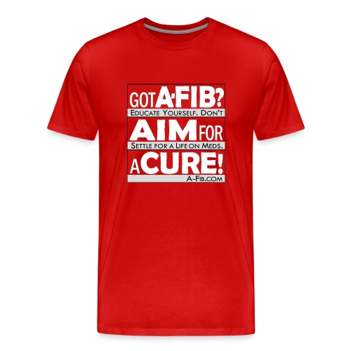 aim for a cure don t settle white - Men's Premium T-Shirt