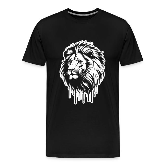 White Lion King Graffiti Style Art Printed T-shirt
