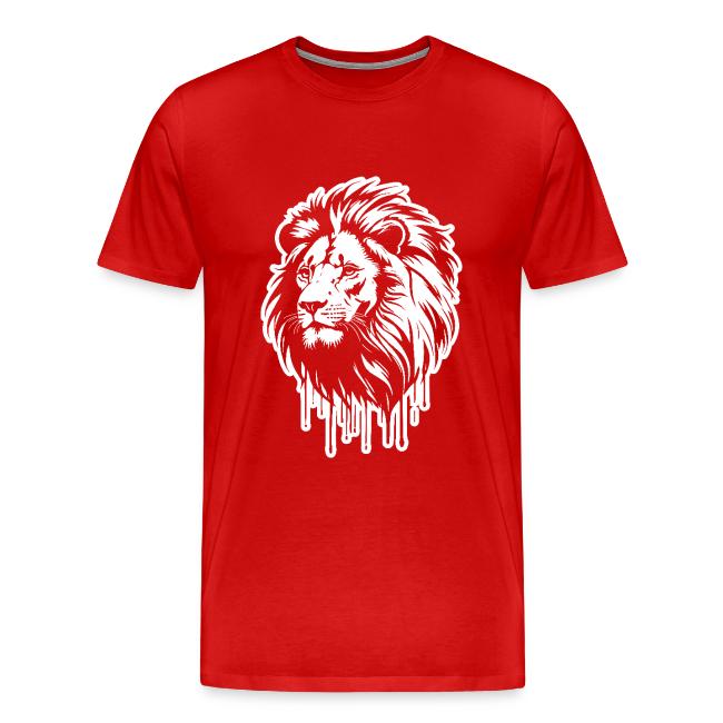 White Lion King Graffiti Style Art Printed T-shirt