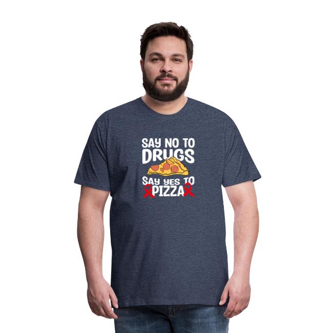 Red Ribbon Week Say No To Say Yes To PIzza T Shirt