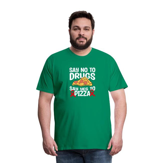 Red Ribbon Week Say No To Say Yes To PIzza T Shirt