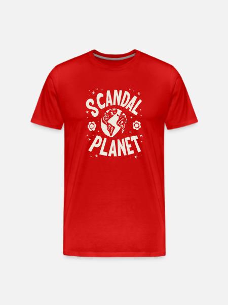 planet aid scandal - Men's Premium T-Shirt - red