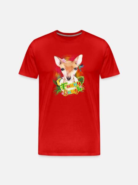 Funny Jungle - Men's Premium T-Shirt - red