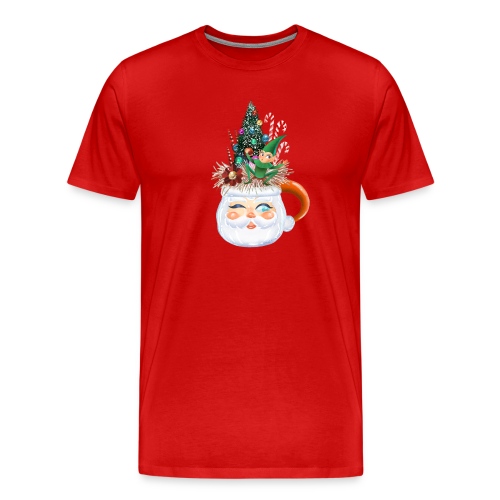 Vintage Santa Mug - Men's Premium T-Shirt
