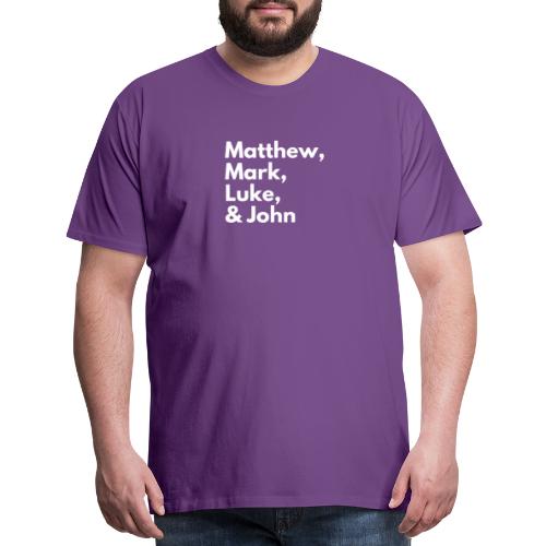 Gospel Squad: Matthew, Mark, Luke & John - Men's Premium T-Shirt