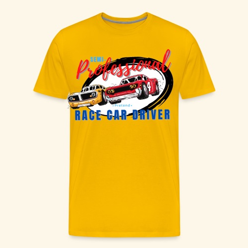 Semi-professional pretend race car driver - Men's Premium T-Shirt