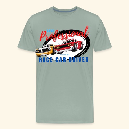Semi-professional pretend race car driver - Men's Premium T-Shirt