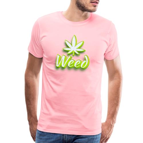 Cannabis Weed Leaf - Marijuana - Customizable - Men's Premium T-Shirt