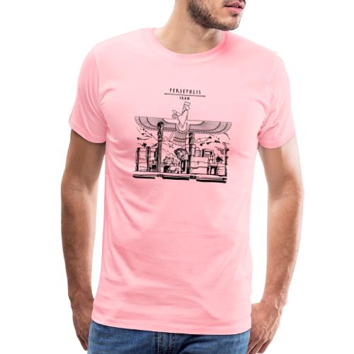 Perspolis Iran and Faravahar - Men's Premium T-Shirt