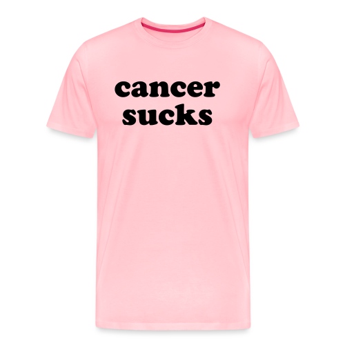 Cancer Sucks Inspirational Quote - Men's Premium T-Shirt