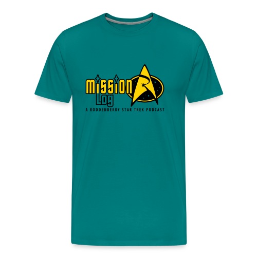 Logo Wide 2 Color Black Text - Men's Premium T-Shirt