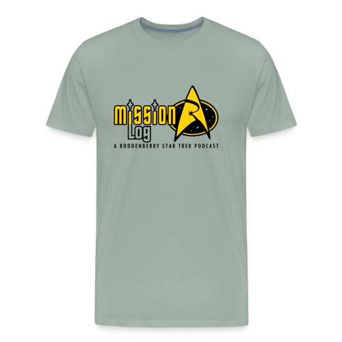 Logo Wide 2 Color Black Text - Men's Premium T-Shirt