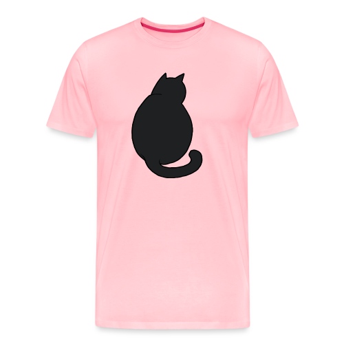 Black Cat Watching - Men's Premium T-Shirt