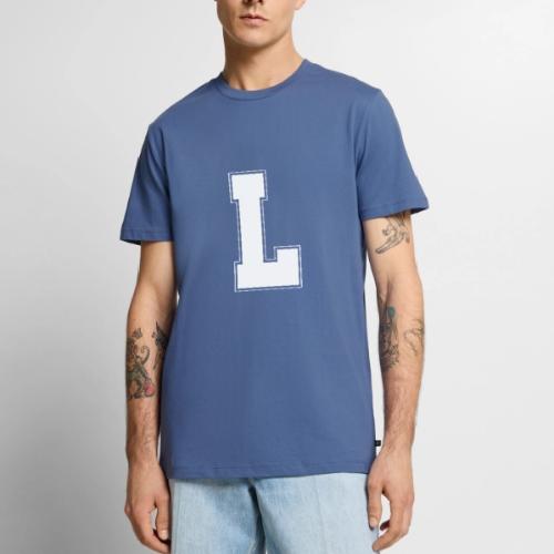 White Letter L – Varsity Alphabet Monogram - Men's Premium T-Shirt