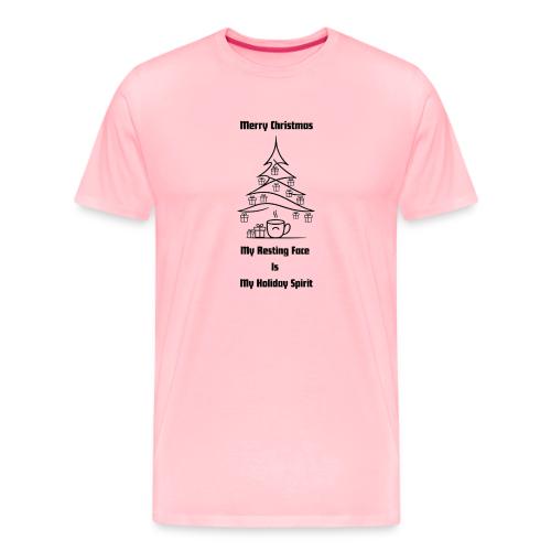 My Resting Face Is My Christmas Spirit T-Shirt - Men's Premium T-Shirt