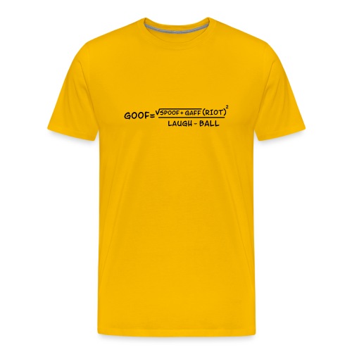 gaff text transparent - Men's Premium T-Shirt