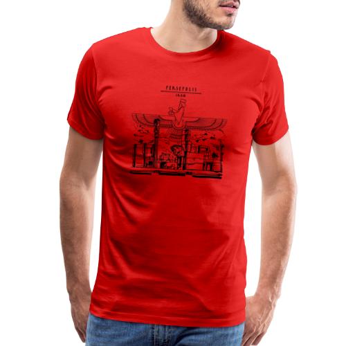 Perspolis Iran and Faravahar - Men's Premium T-Shirt