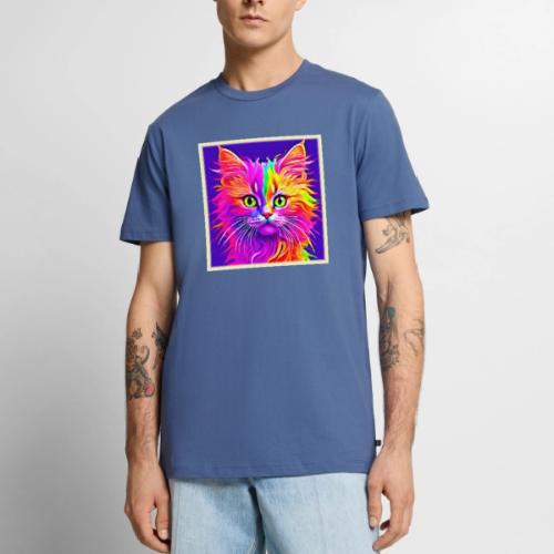 Rainbow Cat Artwork - Men's Premium T-Shirt