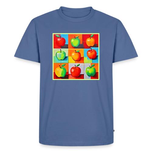 Colorful Apple Grid - Men's Premium T-Shirt