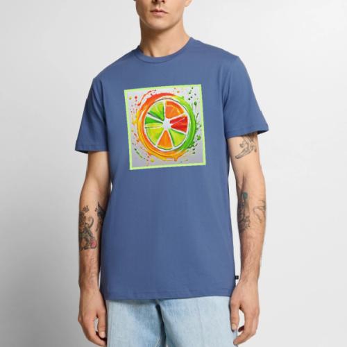 Citrus Splash Design - Men's Premium T-Shirt