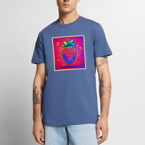 Neon Strawberry Pop - Men's Premium T-Shirt