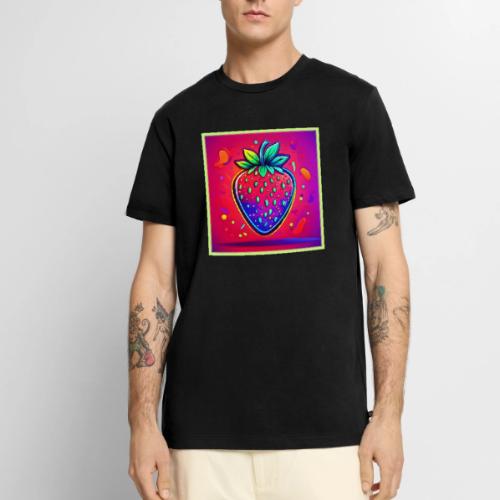 Neon Strawberry Pop - Men's Premium T-Shirt