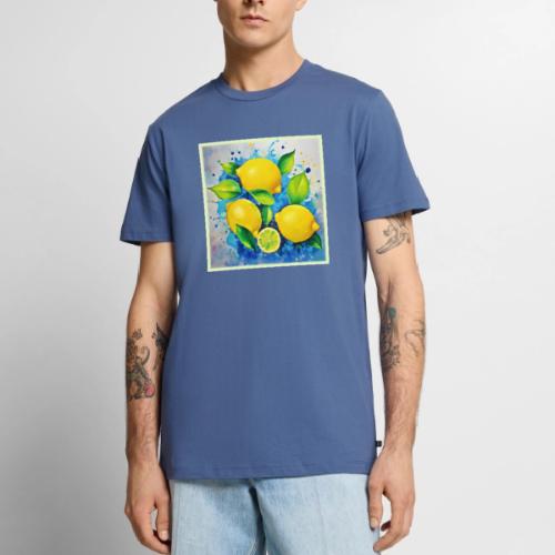 Lemons Splash of Color - Men's Premium T-Shirt