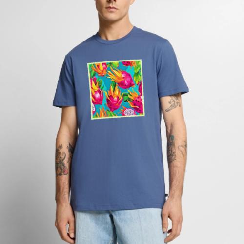 Vibrant Dragoon Fruit Pattern - Men's Premium T-Shirt