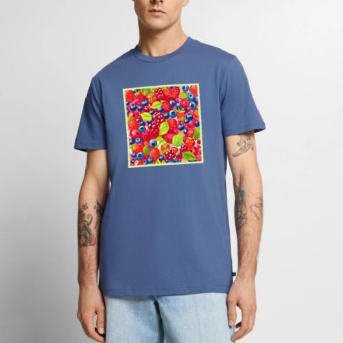 Colorful Berry Pattern - Men's Premium T-Shirt