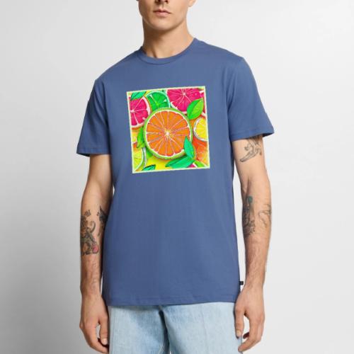 Colorful Citrus Pop Art - Men's Premium T-Shirt
