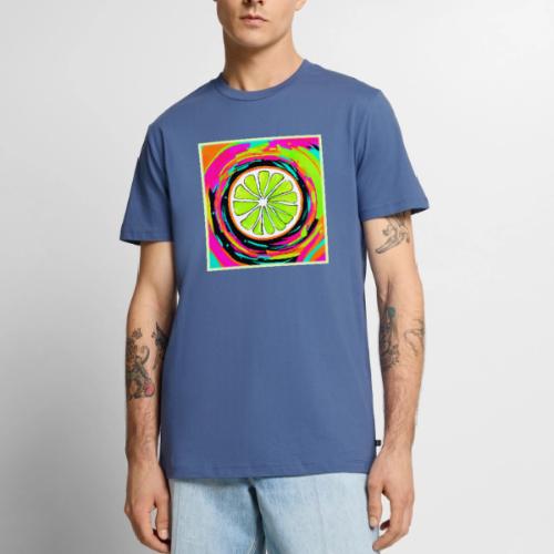 Lime Slice Pop Art - Men's Premium T-Shirt