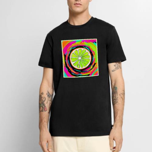 Lime Slice Pop Art - Men's Premium T-Shirt