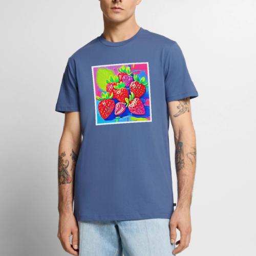 Pop Art Strawberries - Men's Premium T-Shirt
